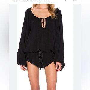 One Teaspoon Aloha Romper in black